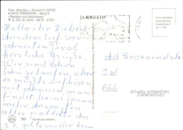 Tannheim Tirol Haus Grad Pension – Bild 2
