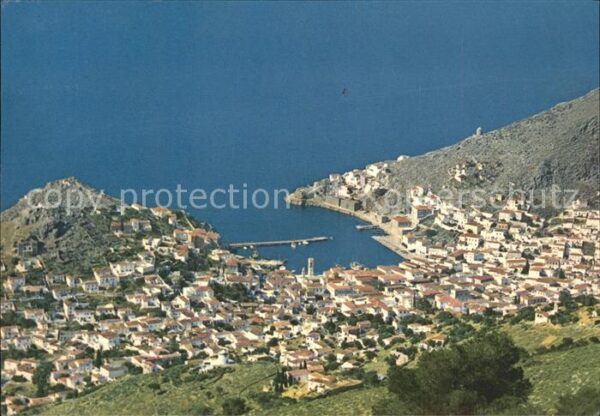 Hydra Greece Fliegeraufnahme