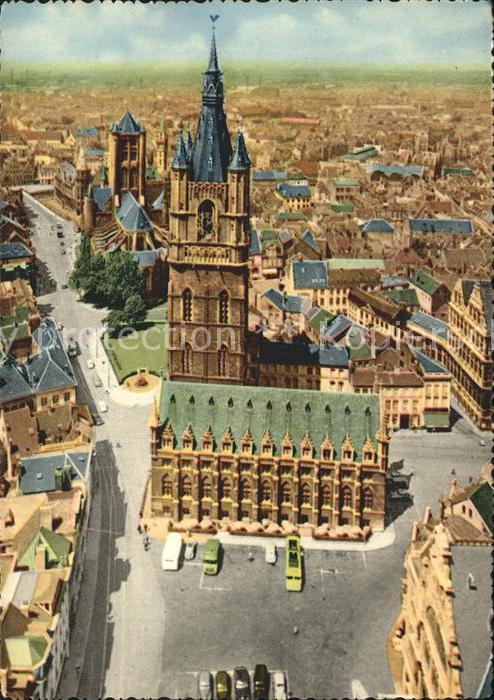 Gent Gand Flandre Fliegeraufnahme Le Bellroi et la Halle-