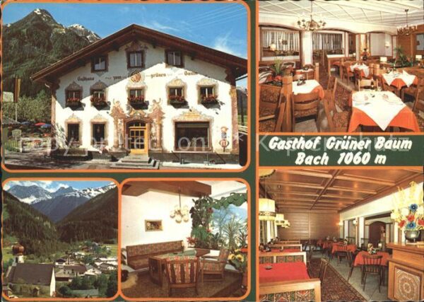 Bach Tirol Gasthof Grüner Baum im Lechtal