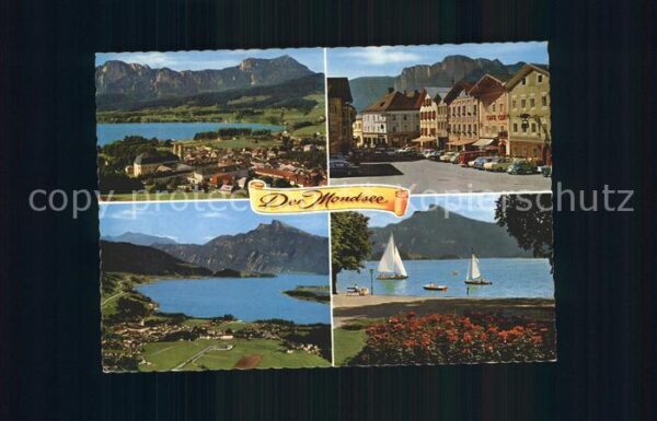 Mondsee Salzkammergut mit Schober und Drachenwand Schafberg S