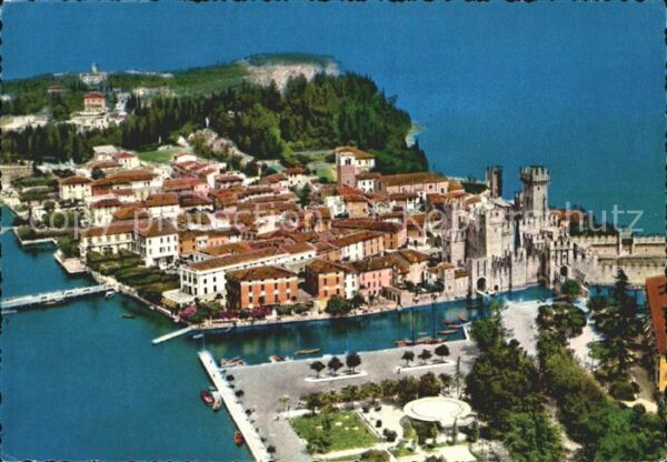 Sirmione Lago di Garda Fliegeraufnahme