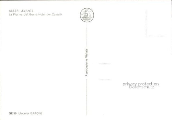 Sestri Levante Grandhotel Castelli Schwimmbad – Bild 2