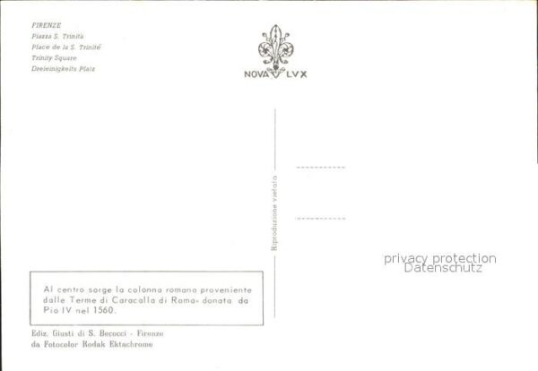 Firenze Florenz Dreieinigkeitsplatz – Bild 2