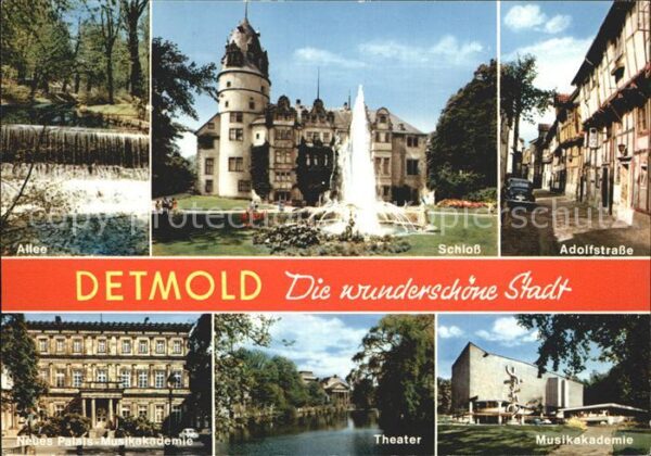 Detmold Adolfstrasse Musikakademie Schloß Allee