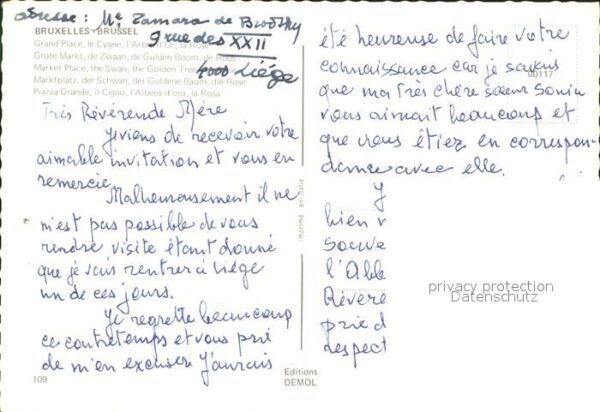 Bruessel Bruxelles Marktplat Schwan Rose Goldener Baum – Bild 2