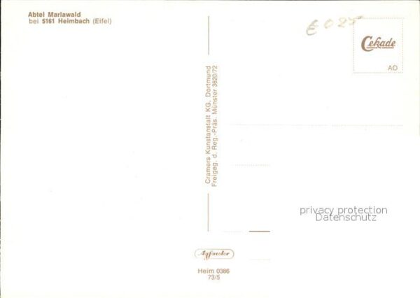 Heimbach Eifel Fliegeraufnahme Abtei Mariawald – Bild 2