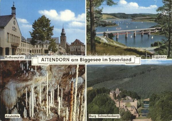 Attendorn am Biggesee Attahöhle Burg-Schnellenber