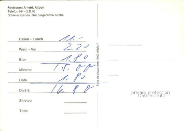 Altdorf UR Restaurant Arnold – Bild 2