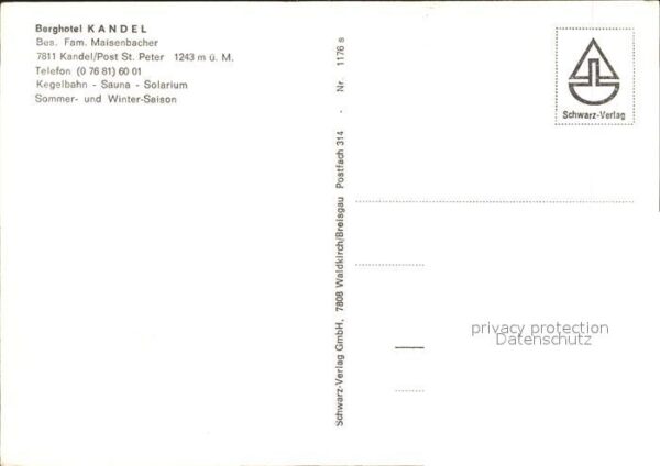 Kandel Pfalz Berghotel Kandel – Bild 2