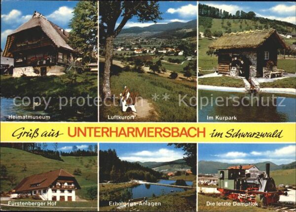 Unterharmersbach Kurpark Heimatmuseum Dampflok Fürstenbe