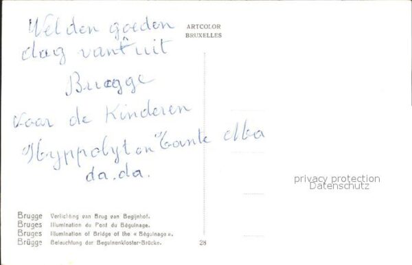 Brugge Begulnenkloster-Brücke Schwanenteich – Bild 2
