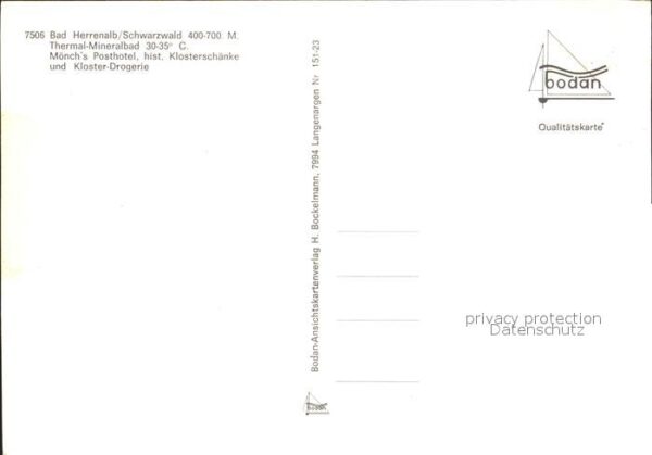 Bad Herrenalb Thermal-Mineralbad Mönch Posthotel Klos – Bild 2
