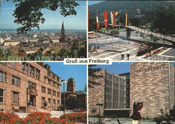 Freiburg Breisgau Karlsplatz Stadtgarten Kollegiengebäude