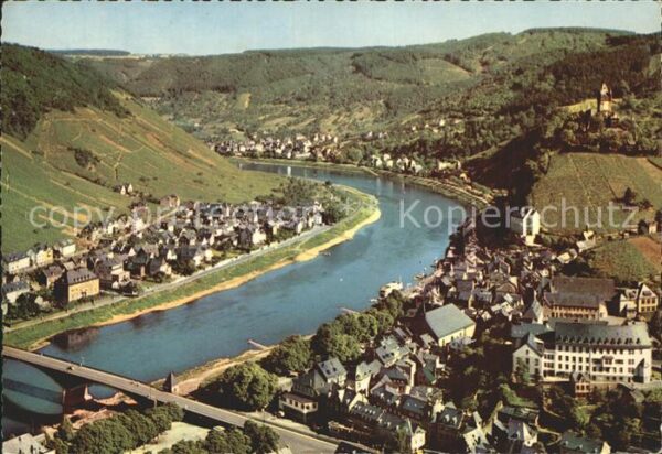 Cochem Mosel Blick vom Pinnerkreuz