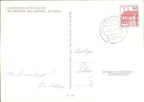 Hellenthal Eifel Wildgehege Fliegeraufnahme – Bild 2
