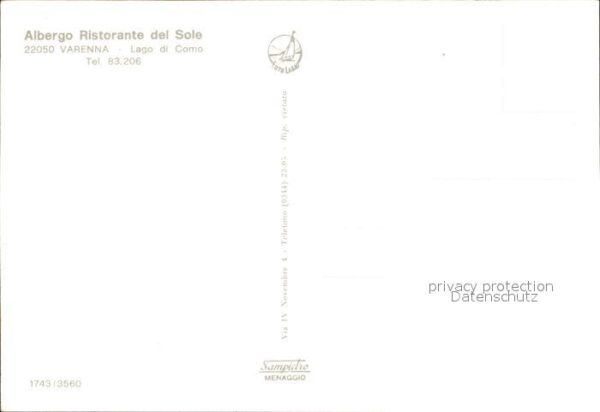 Varenna Lago di Como Albergo Ristoroante del Sole – Bild 2