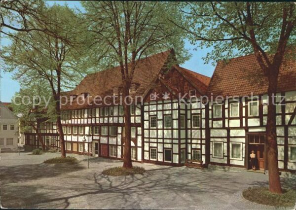 Halle Westfalen FAchwerkhäuser Kirchplatz