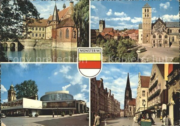 Muenster Westfalen Münster Schloss Strassenmotiv