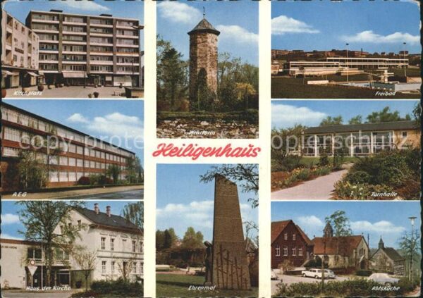 Heiligenhaus Mettmann Turnhalle Ehrenmal Haus der Kirche AEG