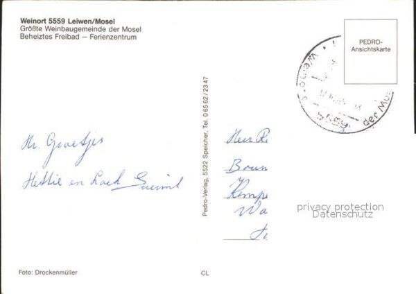 Leiwen Trier-Saarburg Weinbaugemeinde Freibad Kirche – Bild 2