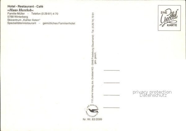 Winterberg Hochsauerland Hotel Restaurant Haus Herrloh – Bild 2