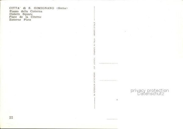 San Gimignano Zisterne Platz – Bild 2
