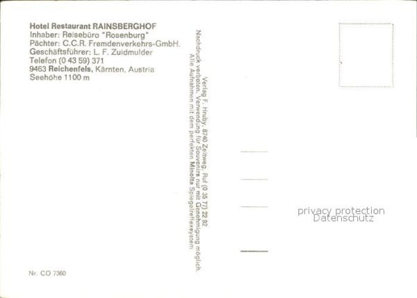 Reichenfels Hotel Restaurant Rainsberghof – Bild 2