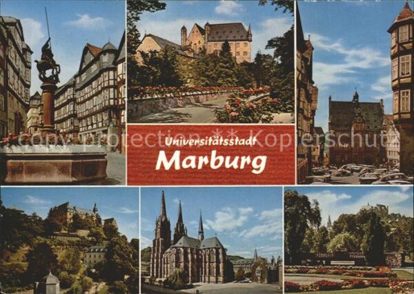 Marburg Lahn Brünnen Münster Park Burg