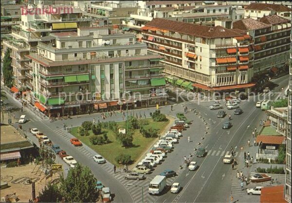 Benidorm Fliegeraufnahme Plaza Hispanidad