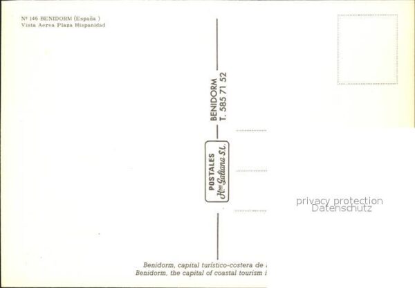 Benidorm Fliegeraufnahme Plaza Hispanidad – Bild 2