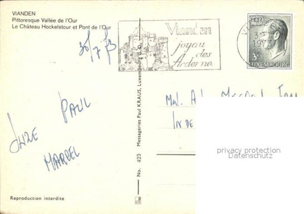 Vianden Pittoresque Vallee de Our Chateau – Bild 2
