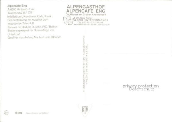 Hinterriss Tirol Alpencafe Eng – Bild 2