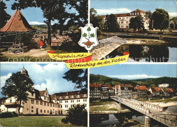 Rotenburg Fulda Brücke Schloss Teich