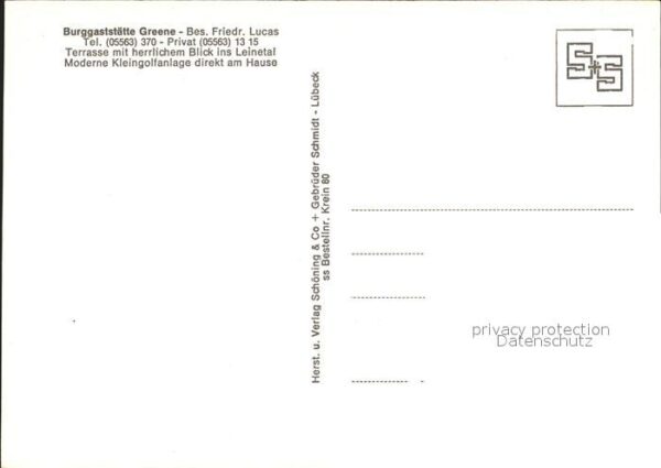 Einbeck Niedersachsen Burggaststätte Greene – Bild 2