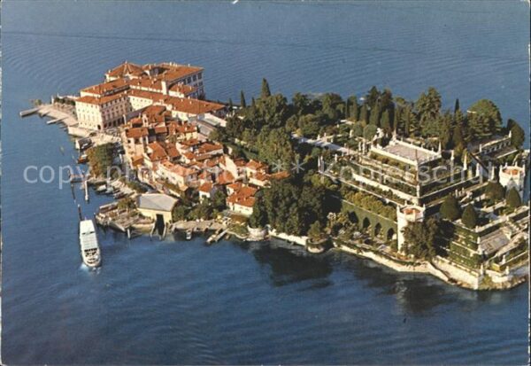Isola Bella Lago Maggiore Fliegeraufnahme