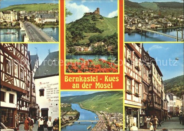 Bernkastel-Kues Schloss Strassenansicht Brücke