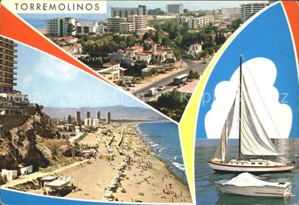 Torremolinos Strand Segelboot