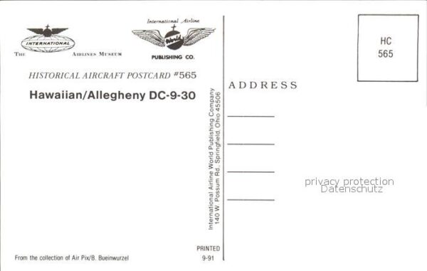 Flugzeuge Zivil Hawaiian Allegheny DC-9-30 – Bild 2