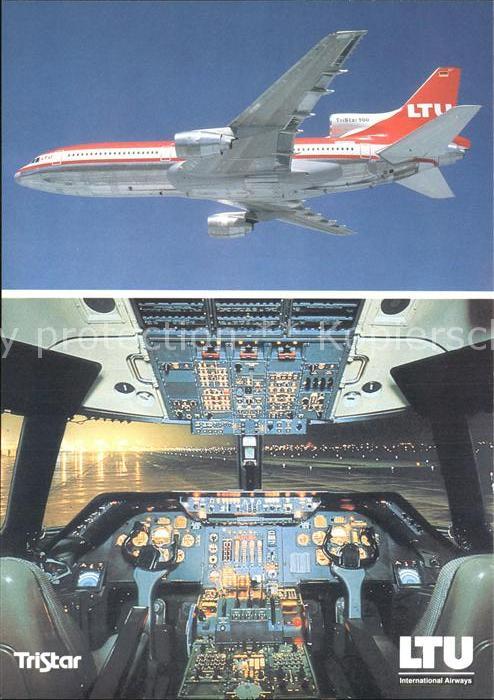 Flugzeuge Zivil LTU TriStar L-1011-500 Cockpit