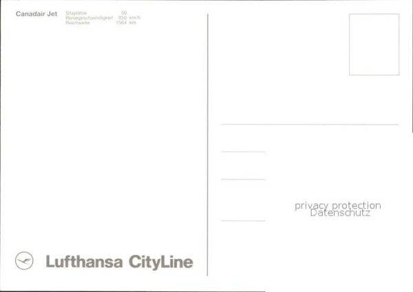 Lufthansa CityLine Canadair Jet – Bild 2