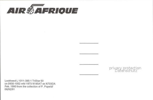 Flugzeuge Zivil Air Afrique Lockheed L-1011-385-1 TriSt – Bild 2