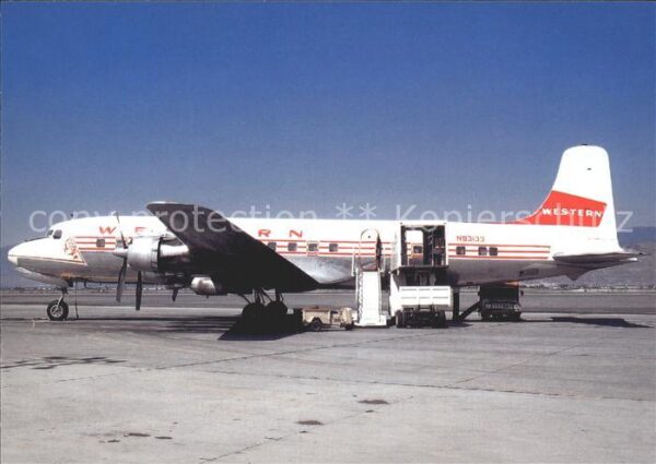 Flugzeuge Zivil Western Airlines Douglas DC-6 N93133 c/