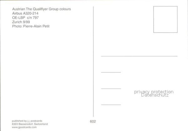 Flugzeuge Zivil Austrian Airlines Qualiflyer Group colo – Bild 2