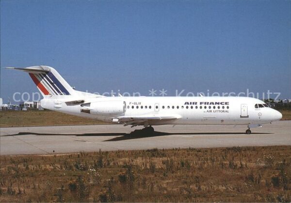 Flugzeuge Zivil Air Littoral Air France colours Fokker