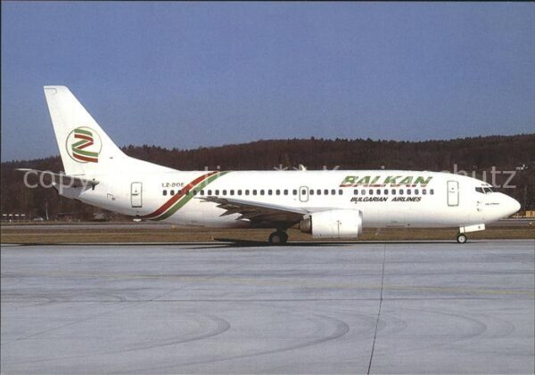 Flugzeuge Zivil Balkan Bulgarian Airlines Boeing 737-3Y