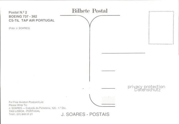 Flugzeuge Zivil TAP Air Portugal Boeing 737-382 CS-TIL – Bild 2