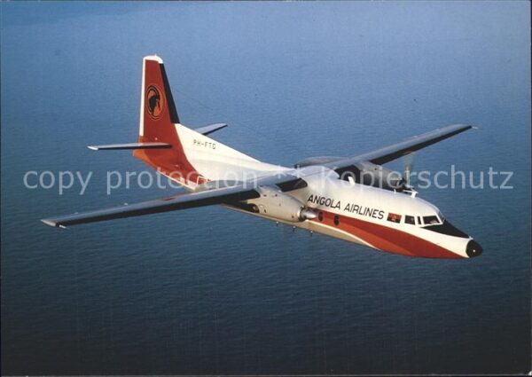 Flugzeuge Zivil TAAG Angola Airlines Fokker F27 Mk600 P