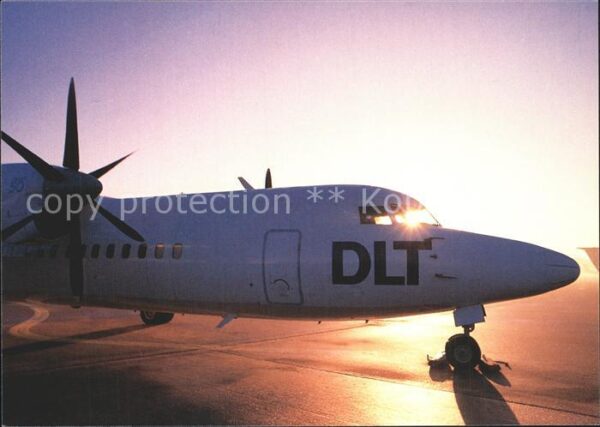 Flugzeuge Zivil DLT Fokker 50