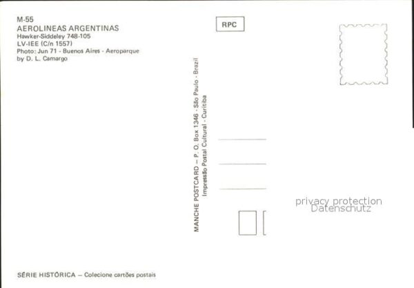 Flugzeuge Zivil Aerolineas Argentinas Hawker-Siddeley 7 – Bild 2